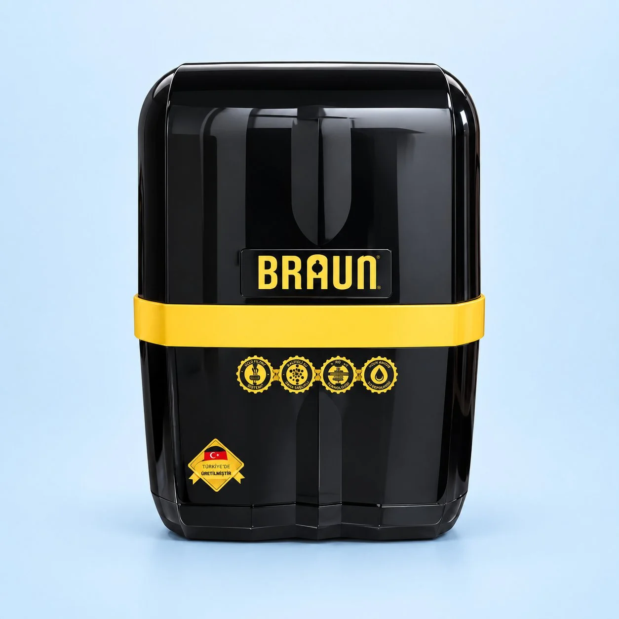 Braun Pompalı Su Arıtma Cihazı (Siyah/Sarı)